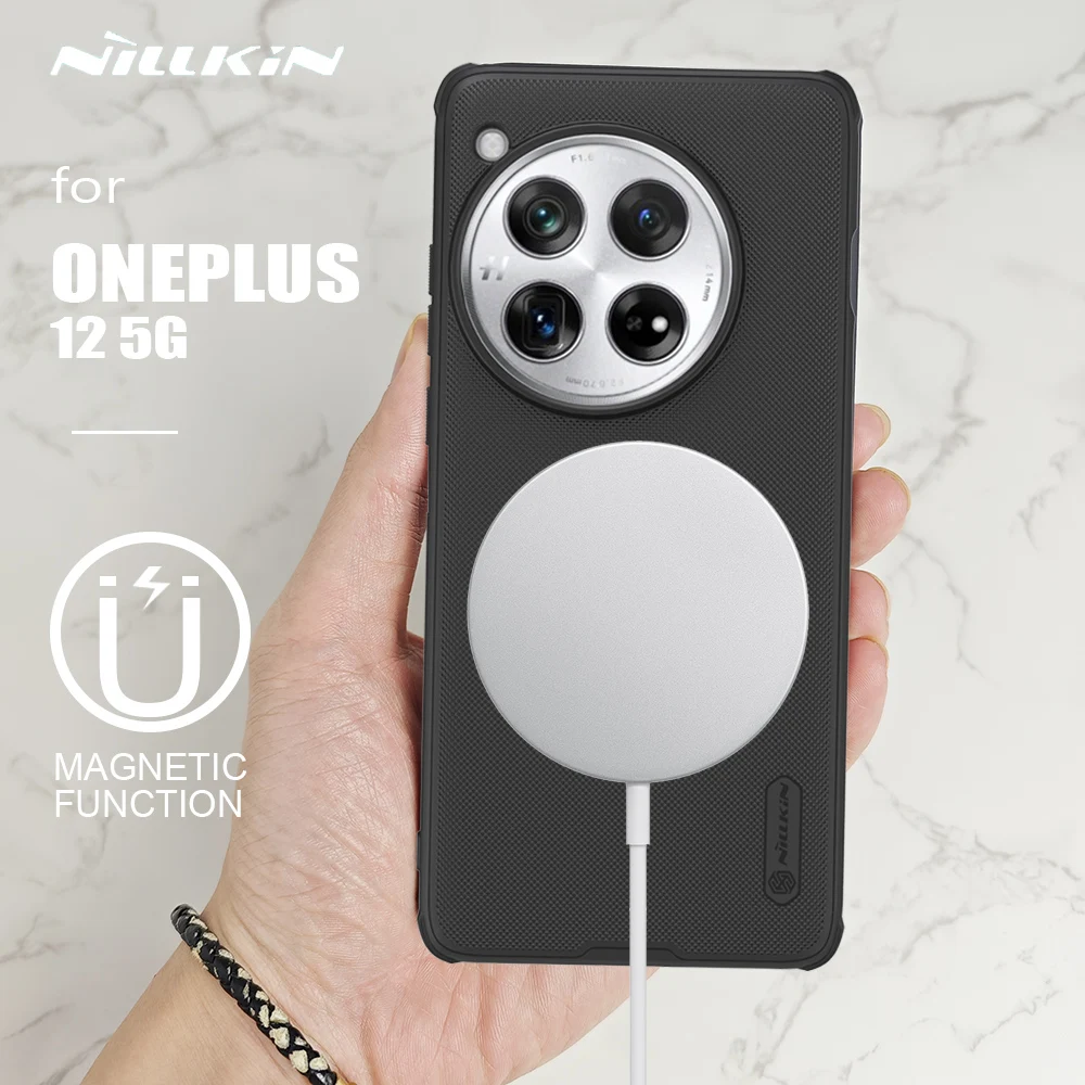 

for Oneplus 12 5G Case Nillkin Super Frosted Shield Ultra-Thin for Magsafe Magnetic Protection Cover for One Plus 12 5G Case