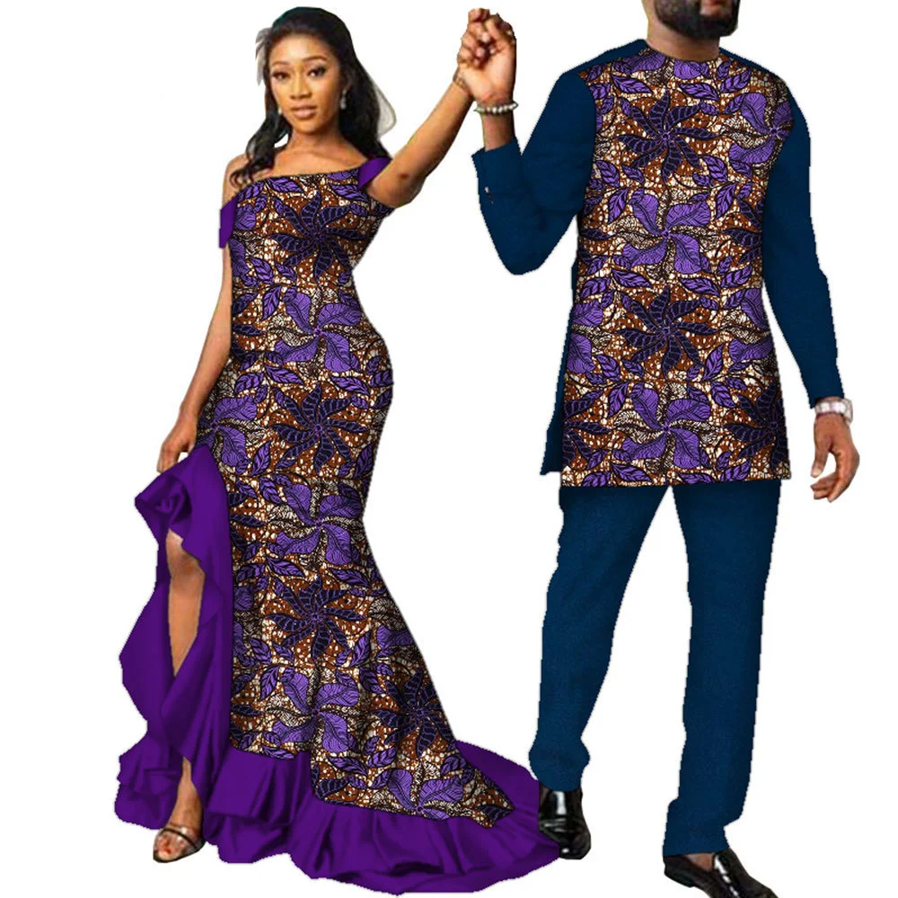 Couple Clothes African Ankara Print Women Maxi Long Dresses and Men Dashiki Suit African Clothes p and Lace Skirts Sets Vestidos
Couple Clothes African Ankara Print Women Maxi Long Dresses and Men Dashiki Suit African Clothes p and Lace Skirts Sets Vestidos