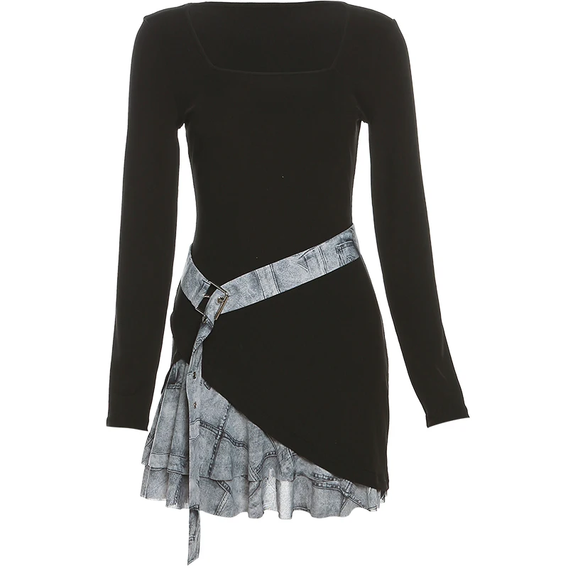 Vintage Long Sleeve Contrast Color Causal Women Dress All Match Dresses Patchwork Slim Fashion Elegant Vestido De Mujer
Vintage Long Sleeve Contrast Color Causal Women Dress All Match Dresses Patchwork Slim Fashion Elegant Vestido De Mujer