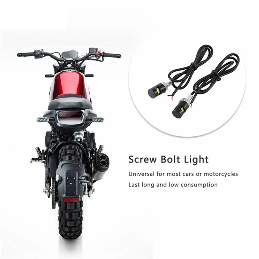 

Easy To Install Lamps LED Lights License Plate Long Lasting Low Consumption Motorcycle Number Shock Resistant Tail Universal