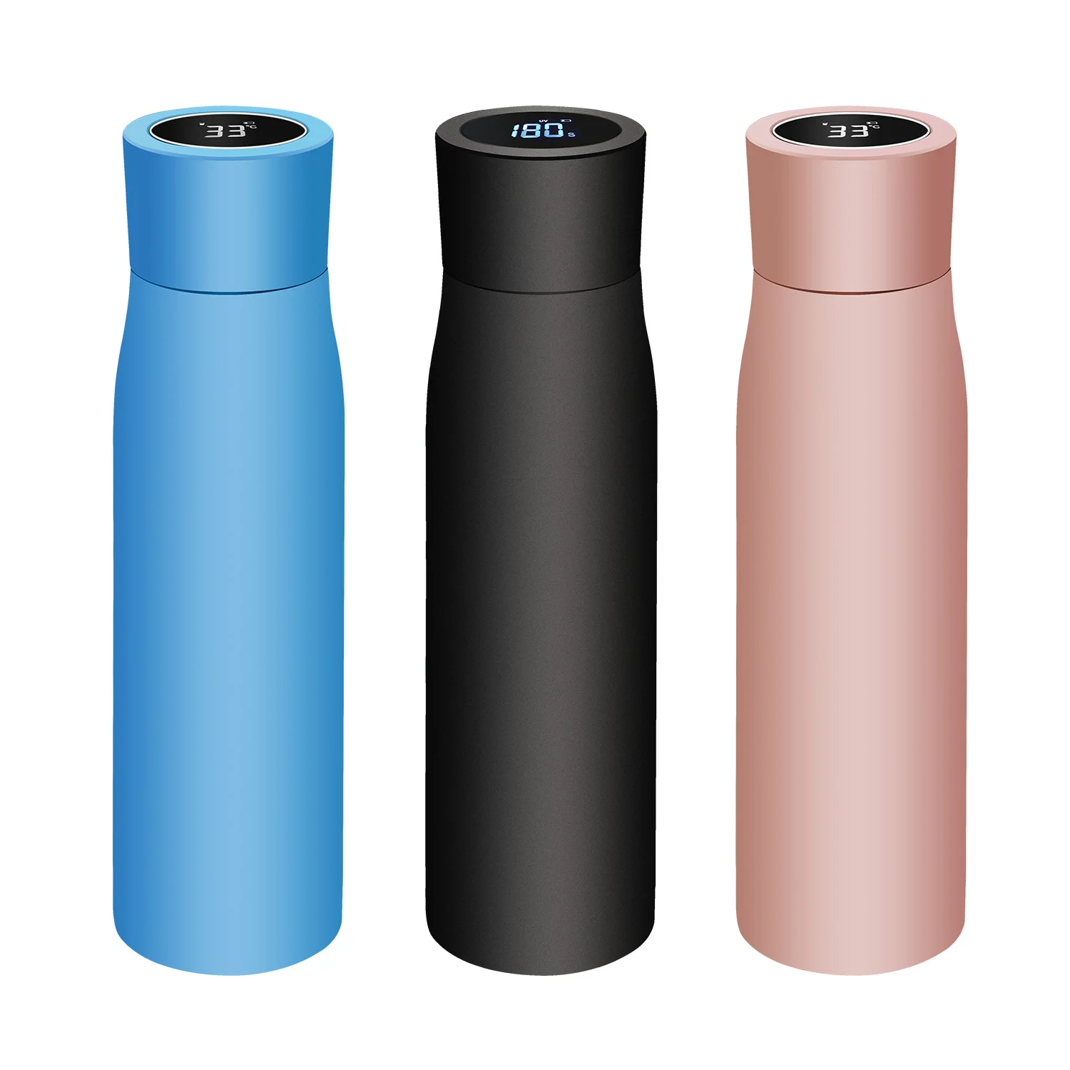 

500ml UV Light Temperature Display Water Bottle 316 Stainless Steel Vacuum Flask With Drink Water Reminder Smart