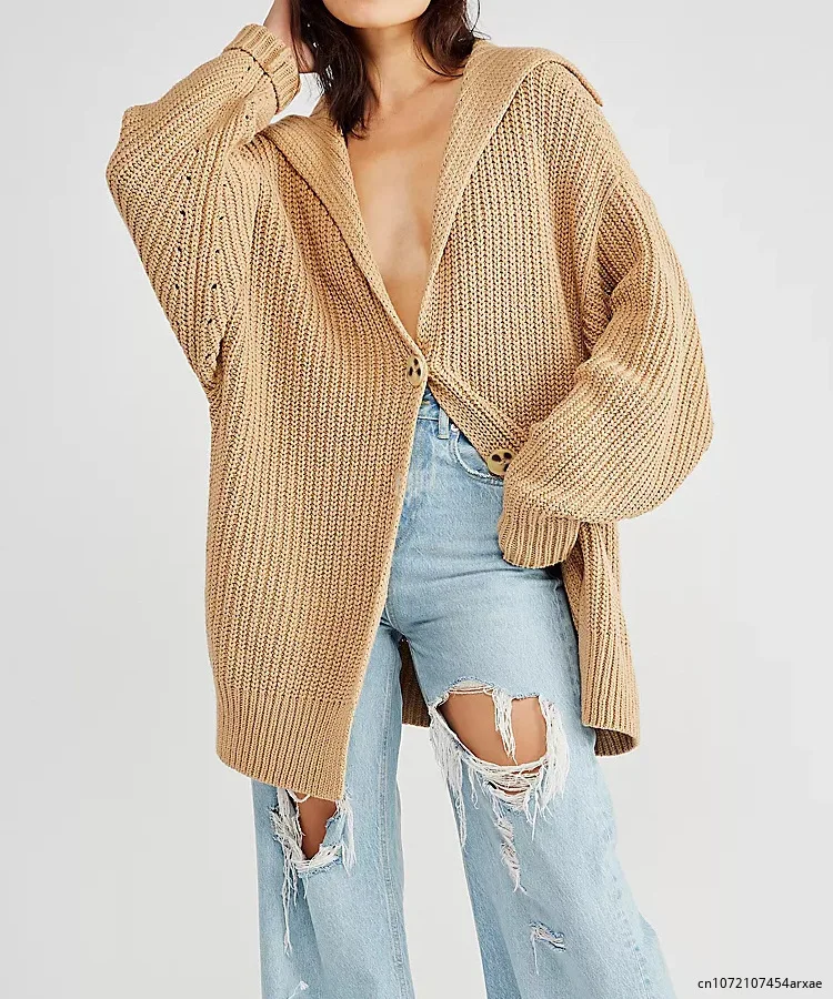 Ladies Warm Thickened Solid Cardigan Sweater Women Lazy Long Sleeve Cardigans Autumn Winter Female Fashion High Street Knitwear
Ladies Warm Thickened Solid Cardigan Sweater Women Lazy Long Sleeve Cardigans Autumn Winter Female Fashion High Street Knitwear