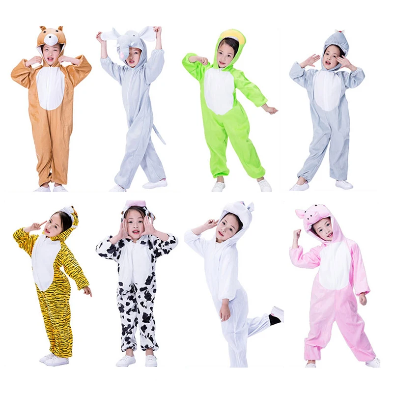 

Childrens Day Animal Stage Costume Kids Kindergarten Show Props Onesie Cute Elephant Dinosaur Bear Bunny Child Cosplay Clothes