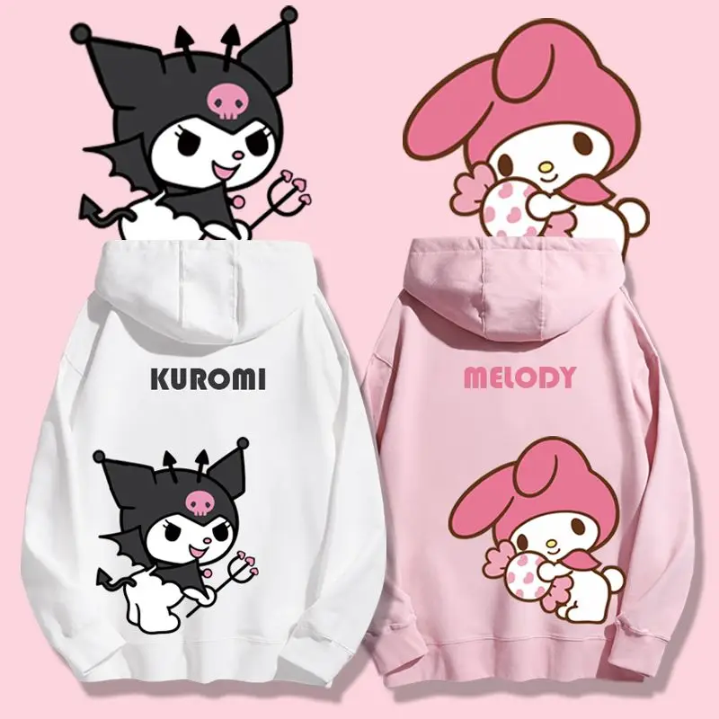 Kawaii Sanrios Kuromi My Melody Couple Sweatshirt Men and Women Cartoon Printing Autumn and Winter Models Padded Hooded Jacket
Kawaii Sanrios Kuromi My Melody Couple Sweatshirt Men and Women Cartoon Printing Autumn and Winter Models Padded Hooded Jacket