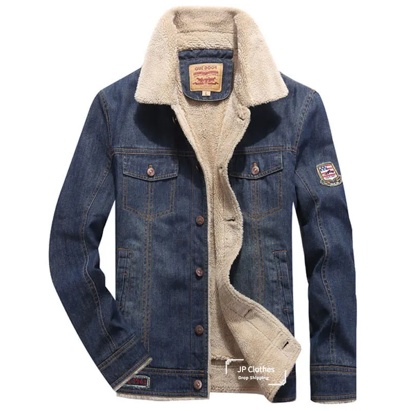 Cotton Jacket Male Winter New Velvet Thickened Cotton Jacket Men's Jacket Casual Clothes Denim Jacket Men 5XL Fleece Clothes
Cotton Jacket Male Winter New Velvet Thickened Cotton Jacket Men's Jacket Casual Clothes Denim Jacket Men 5XL Fleece Clothes