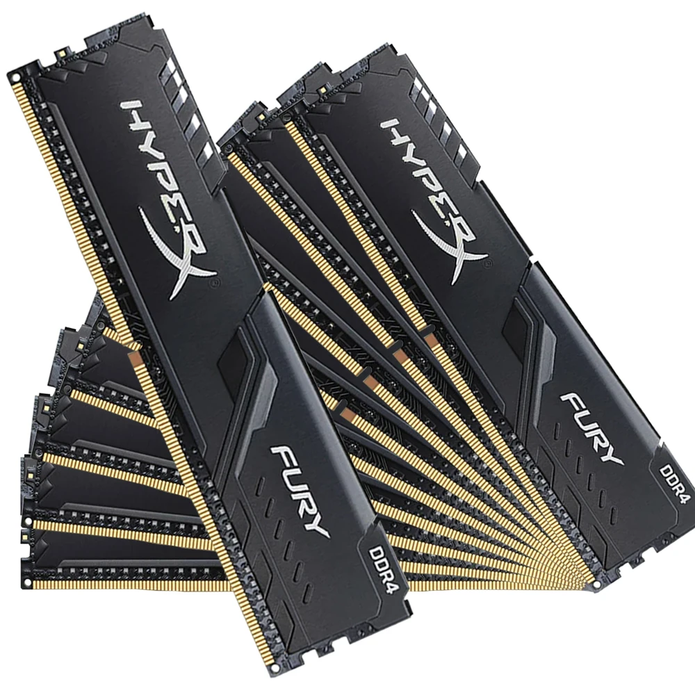 

10 pieces 8GB 16GB 32GB Memoria 3200MHz 2666MHz 2400MHz 2133MHz Desktop Memory UDIMM PC4 21300 25600 19200 DDR4 RAM HyperX FURY