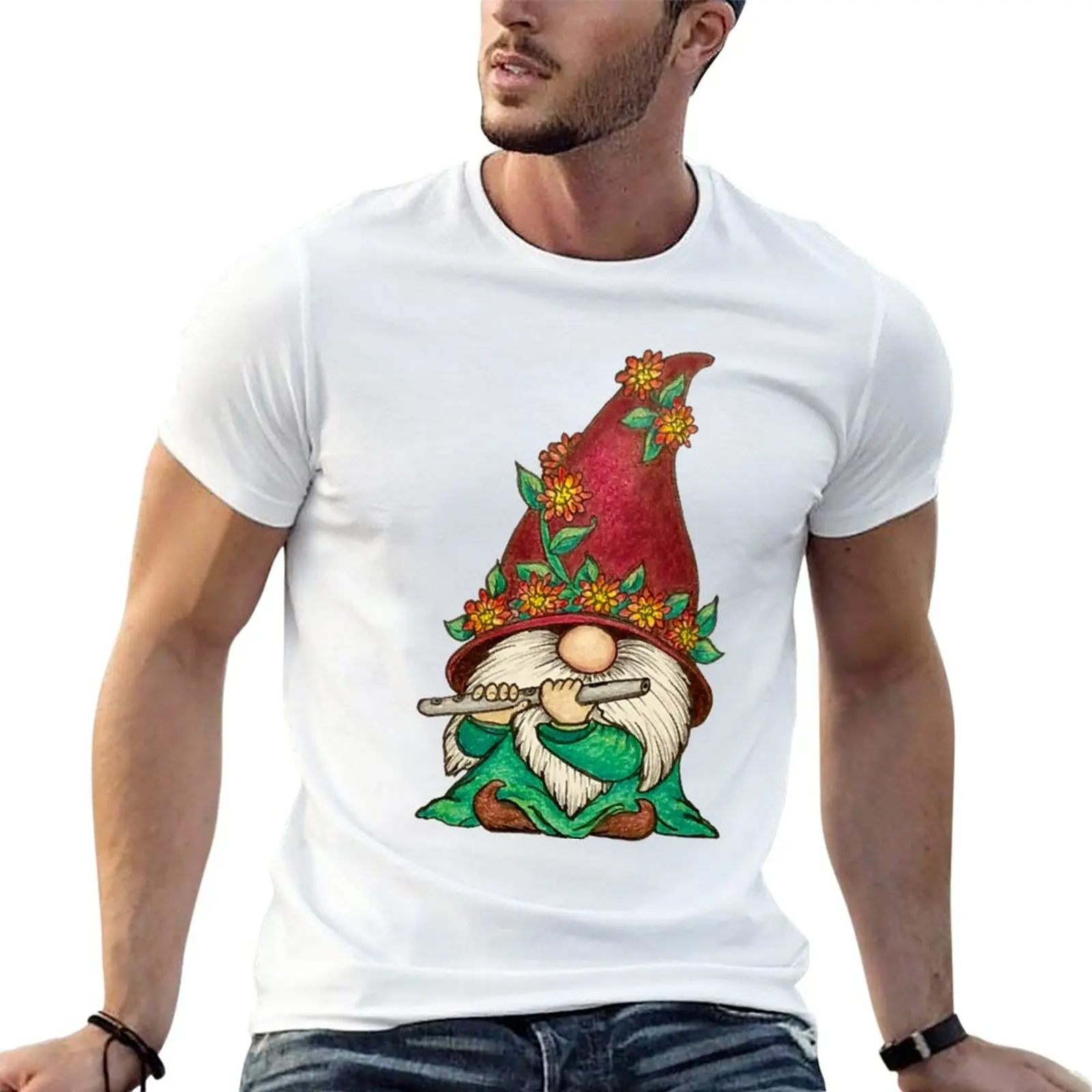 New Gnome playing the Flute T-Shirt graphics t shirt kawaii clothes mens clothes
New Gnome playing the Flute T-Shirt graphics t shirt kawaii clothes mens clothes