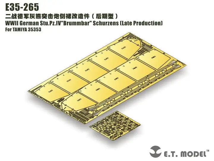 Деталь ET модель 1/35 E35-265 немецкой Второй мировой войны Stu.Pz.IV «брумбар» schurвыступает (поздний выпуск) E35265 для TAMIYA 35353
Деталь ET модель 1/35 E35-265 немецкой Второй мировой войны Stu.Pz.IV «брумбар» schurвыступает (поздний выпуск) E35265 для TAMIYA 35353