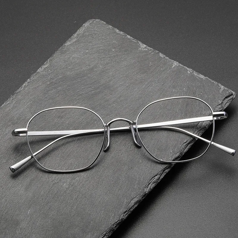 Japanese Handmade Eyeglasses Men Pure Titanium Glasses Frame Small Face Round Rim Brand Design Fashion Woman Myopia Eyewear Lens
Japanese Handmade Eyeglasses Men Pure Titanium Glasses Frame Small Face Round Rim Brand Design Fashion Woman Myopia Eyewear Lens