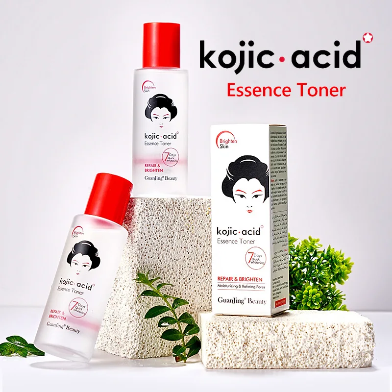 

GuanJing Kojic Acid Essence Toner Repair and Brighten Essence 100ml Anti Wrinkle Moisturizing Refining Pores Skin Care Serum