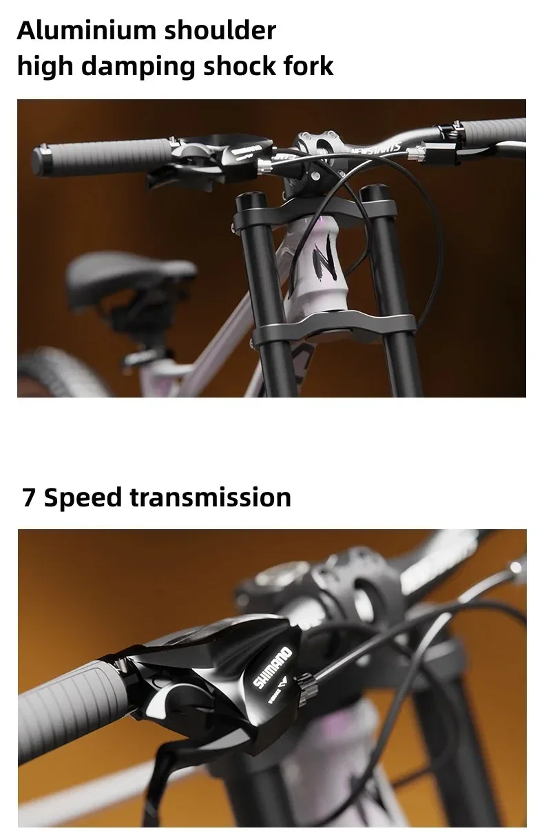 22 inch Full Suspension MTB children's soft tail mountain bike magnesium alloy 7 speed Downhill Bike dual disc brake bicicletas 22 inch Full Suspension MTB children's soft tail mountain bike magnesium alloy 7 speed Downhill Bike dual disc brake bicicletas