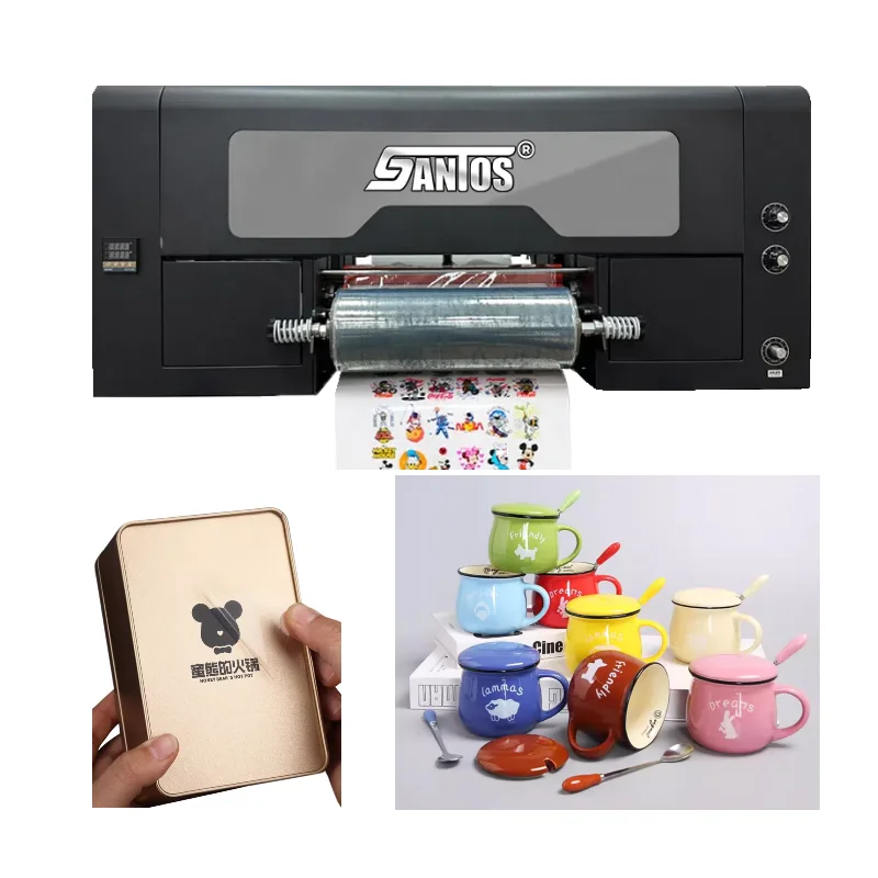 

Factory All in 1 Small UV AB Film Transfer Printing Machine Golden Foil Film Laminating 2 in 1 A4 A3 Sticker UV DTF Printer