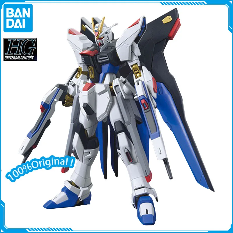 

BANDAI HGUC 1/144 ZGMF-X20A STRIKE FREEDOM GUNDAM Assault Assembly Model Action Toy Figures Christmas Gifts Original Genuine