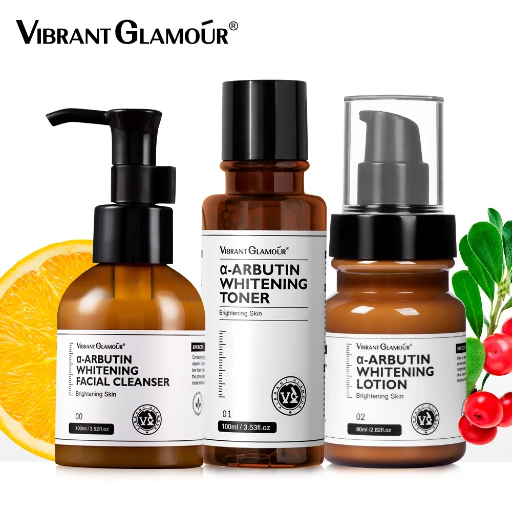 

VIBRANT GLAMOUR α-Arbutin Sets Face Cleanser+ Toner+Lotion Niacinamide 3pcs