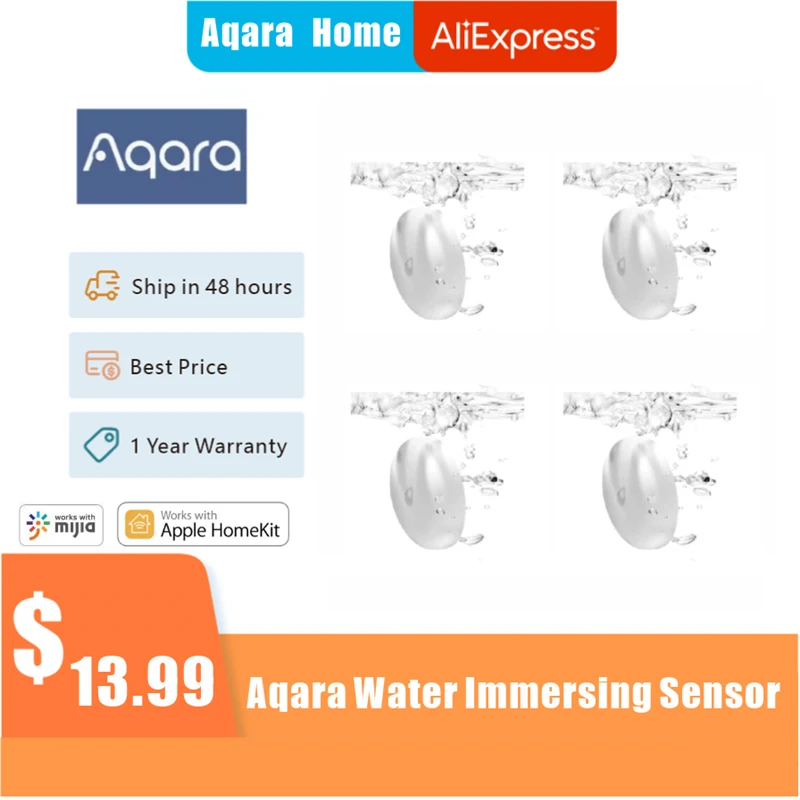 Глобальная версия погружной датчик Aqara Flood Sensor, детектор утечки воды для Xiaomi Mijia Mi home
Глобальная версия погружной датчик Aqara Flood Sensor, детектор утечки воды для Xiaomi Mijia Mi home
