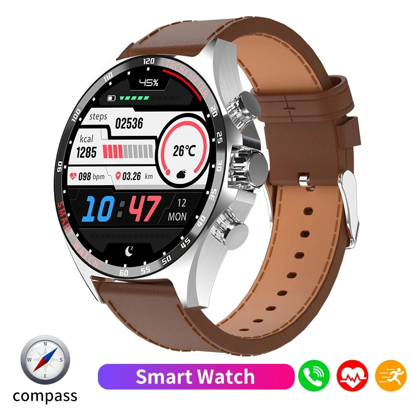 

2024New Fashion Smart Watch for Man Woman Bluetooth Call Heart Rate ECG Monitoring NFC Compass IP68 Waterproof Sport Watch Music