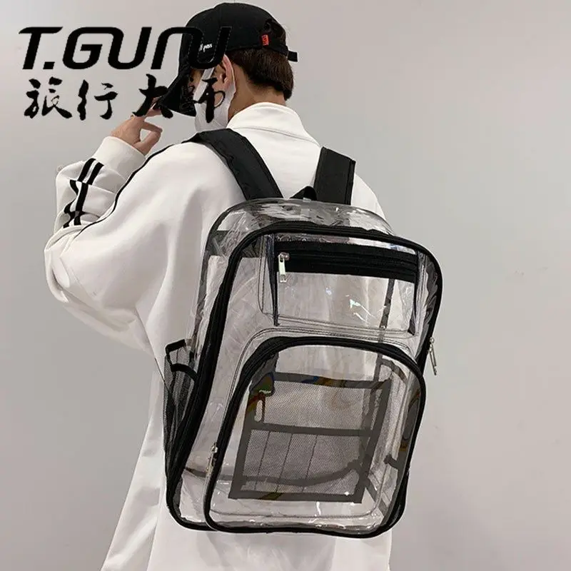 Transparent Jelly Backpack for Men and Women PVC Travel Backpack 2024 New Large Capacity Fashion Trendy Backpack
Transparent Jelly Backpack for Men and Women PVC Travel Backpack 2024 New Large Capacity Fashion Trendy Backpack