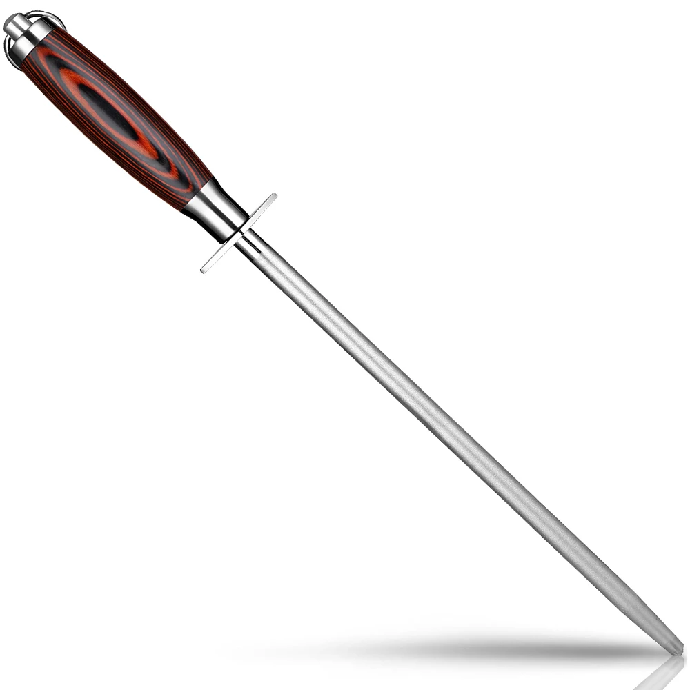 

Профессиональная точилка для ножей, цветная ручка из закаленной стали с деревянной рукояткой, быстро острый