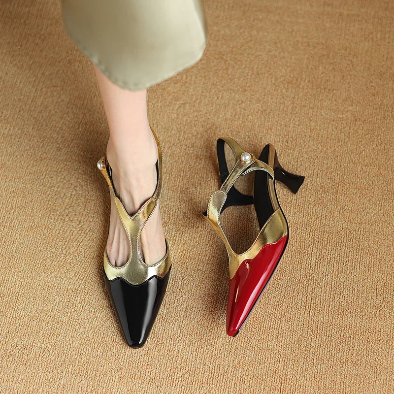 2024summer new Women's sandals natural leather 22-24.5cm cowhide+pigskin t-strap ankle buckle mixed colors high heel women shoes
2024summer new Women's sandals natural leather 22-24.5cm cowhide+pigskin t-strap ankle buckle mixed colors high heel women shoes