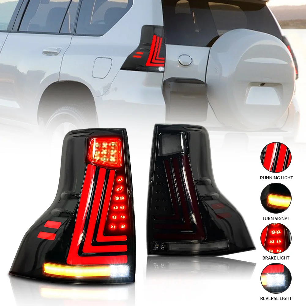 Rear Lights for Toyota Prado 150 Tail Light 10-20 LC150 Led Taillight Assembly Dynamic Sequential Turn Signal Brake Reverse Lamp
Rear Lights for Toyota Prado 150 Tail Light 10-20 LC150 Led Taillight Assembly Dynamic Sequential Turn Signal Brake Reverse Lamp