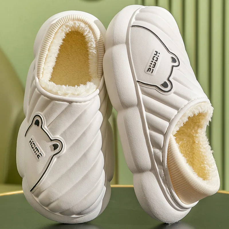 Men's Women Winter Slippers Thick Soles Home Plush Men Waterproof EVA Cotton Slippers Lovers Household Cotton Slippers Shoe
Men's Women Winter Slippers Thick Soles Home Plush Men Waterproof EVA Cotton Slippers Lovers Household Cotton Slippers Shoe