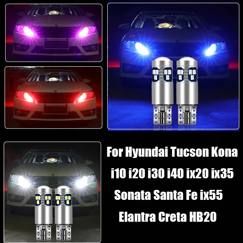 

For Hyundai i10 i20 i30 i40 ix20 ix35 ix55 HB20 Tucson Santa Fe Kona Sonata Elantra Creta Car Position Parking Light Accessories