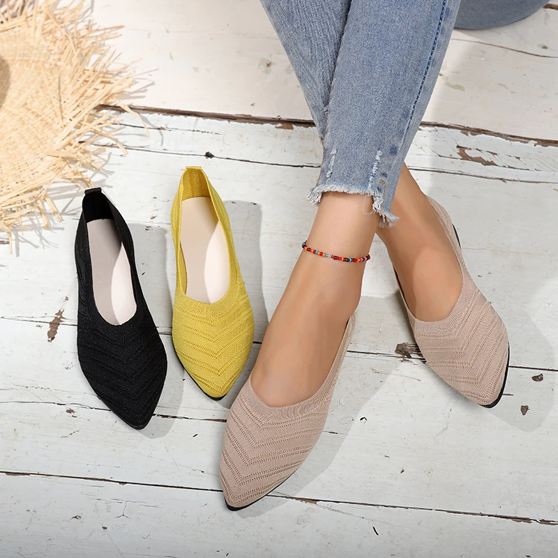 Pointed Toe Women Shoes Mesh Solid Flat Shoes Women Pointed Single Shoes Latex Insole Asakuchi High Quality Casual Shoes
Pointed Toe Women Shoes Mesh Solid Flat Shoes Women Pointed Single Shoes Latex Insole Asakuchi High Quality Casual Shoes