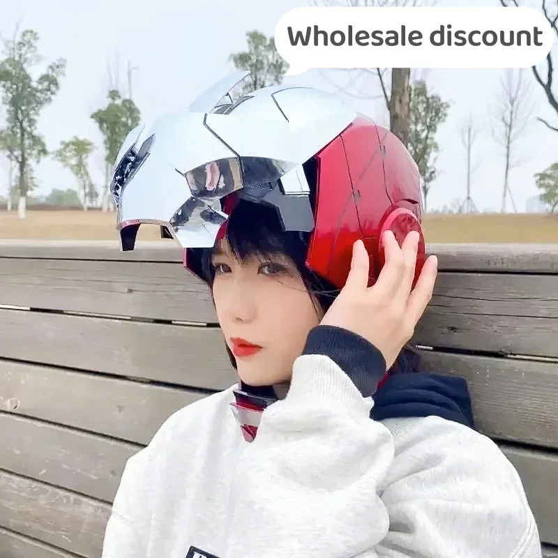 Новинка 2024, автоматический шлем Марвел Железный человек 1:1 Mk5 с дистанционным управлением и голосовым управлением, автоматическая Маска для шлема Ironman со светодиодной подсветкой, FigureBoy
Новинка 2024, автоматический шлем Марвел Железный человек 1:1 Mk5 с дистанционным управлением и голосовым управлением, автоматическая Маска для шлема Ironman со светодиодной подсветкой, FigureBoy