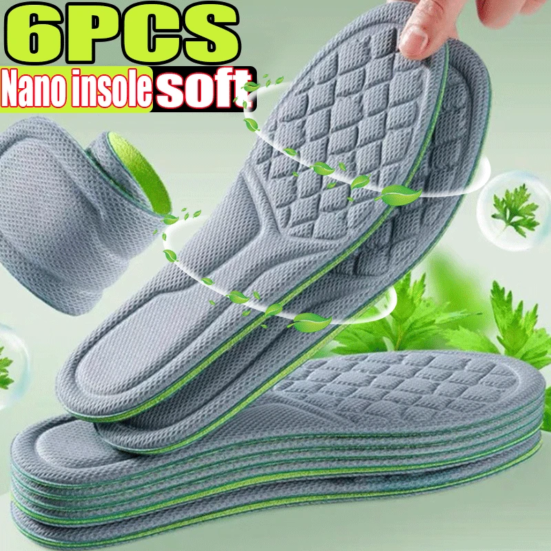 

Soft Memory Foam Insoles for Shoes Sweat-Absorbing Breathable Deodorant Insole for Feet Orthopedic Sponge Shoe Inserts Pads