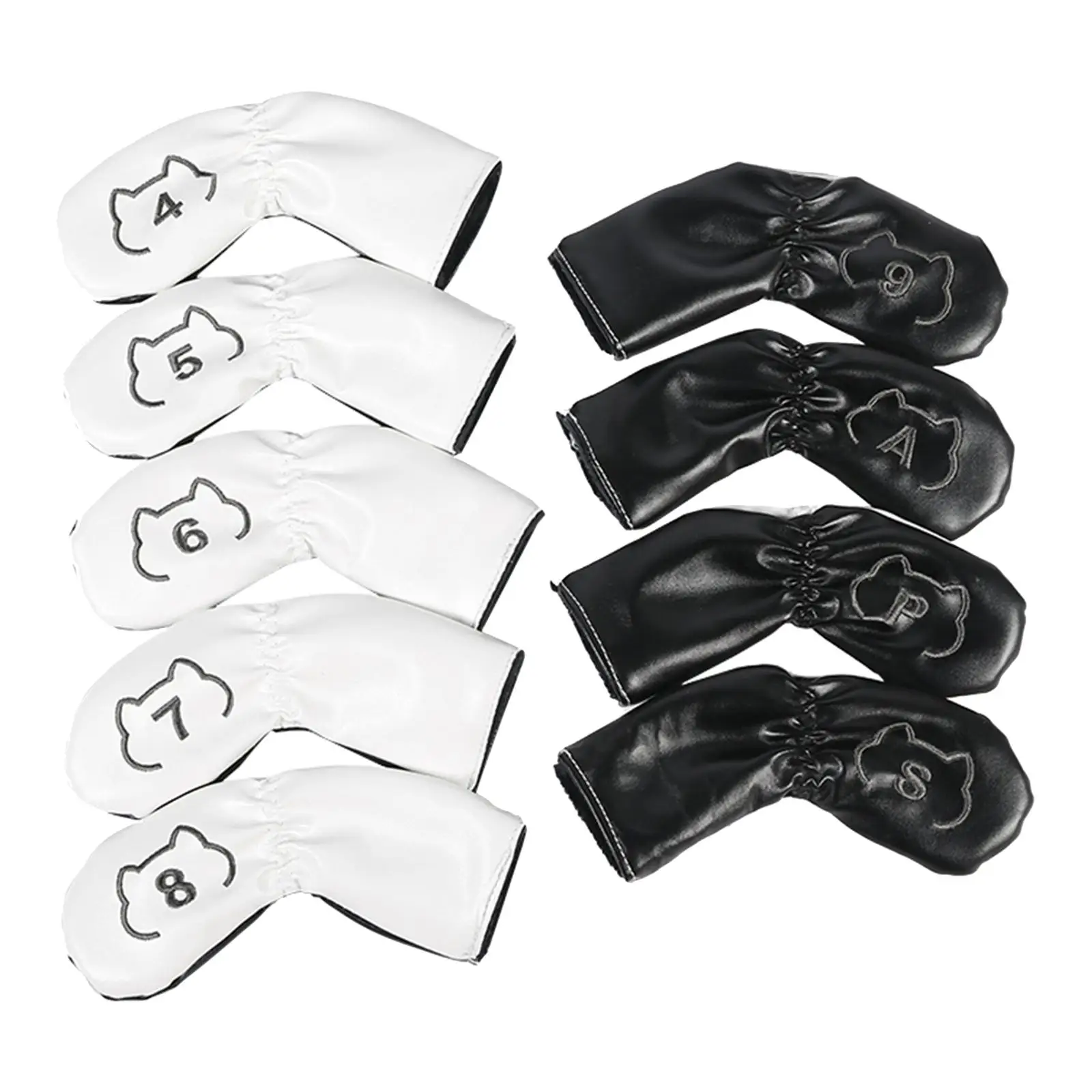 9Pcs Golf Iron Head Covers PU Leather Golf Wedges Headcovers Golf Headcover for Golf Player Unisex Golf Training Supplies
9Pcs Golf Iron Head Covers PU Leather Golf Wedges Headcovers Golf Headcover for Golf Player Unisex Golf Training Supplies