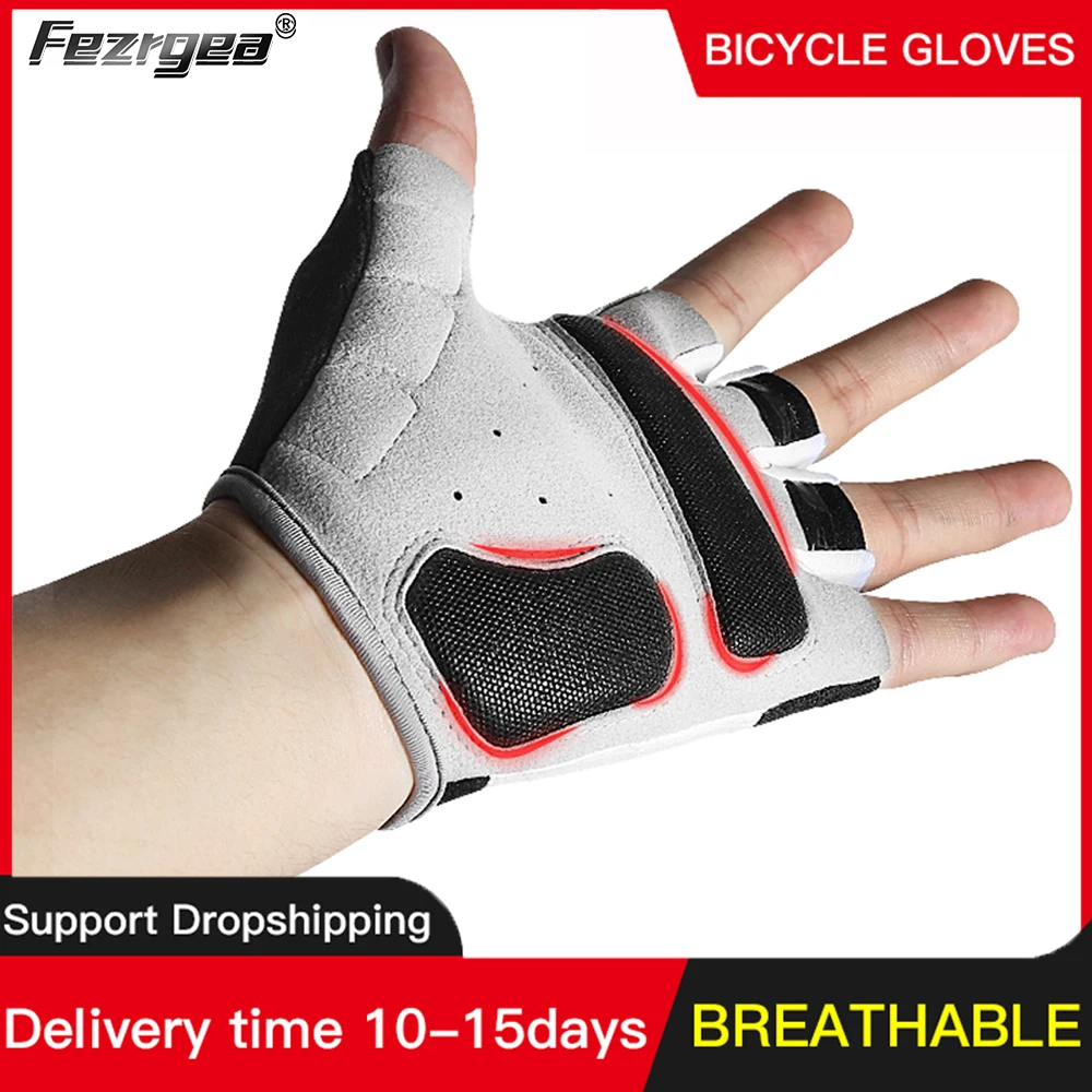 Non-Slip Half Finger Cycling Gloves Men And Women Sports Fitness Weightlifting Bicycle Half-Finger Cycling Gloves 
Non-Slip Half Finger Cycling Gloves Men And Women Sports Fitness Weightlifting Bicycle Half-Finger Cycling Gloves