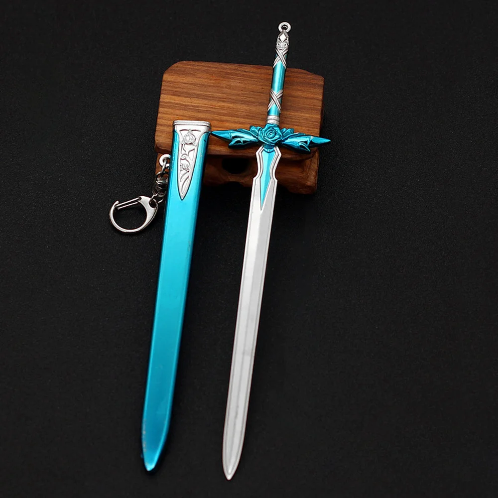 Kirito Blue Rose Sword Men Keychain Sword Art Online Cosplay Anime Accessories Kirigaya Kazuto Mini Weapon Women Bag Charm Gift
Kirito Blue Rose Sword Men Keychain Sword Art Online Cosplay Anime Accessories Kirigaya Kazuto Mini Weapon Women Bag Charm Gift