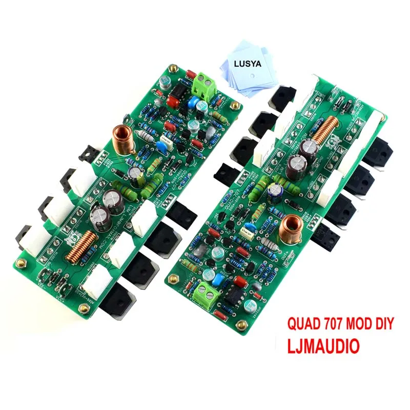 Lusya LJM Clone QUAD707 Mono Dual KITS Dual Finished Board 125W 8R 250W 4R DC ± (25V ~ 55V) Classic Post Stage Power Amplifier
Lusya LJM Clone QUAD707 Mono Dual KITS Dual Finished Board 125W 8R 250W 4R DC ± (25V ~ 55V) Classic Post Stage Power Amplifier