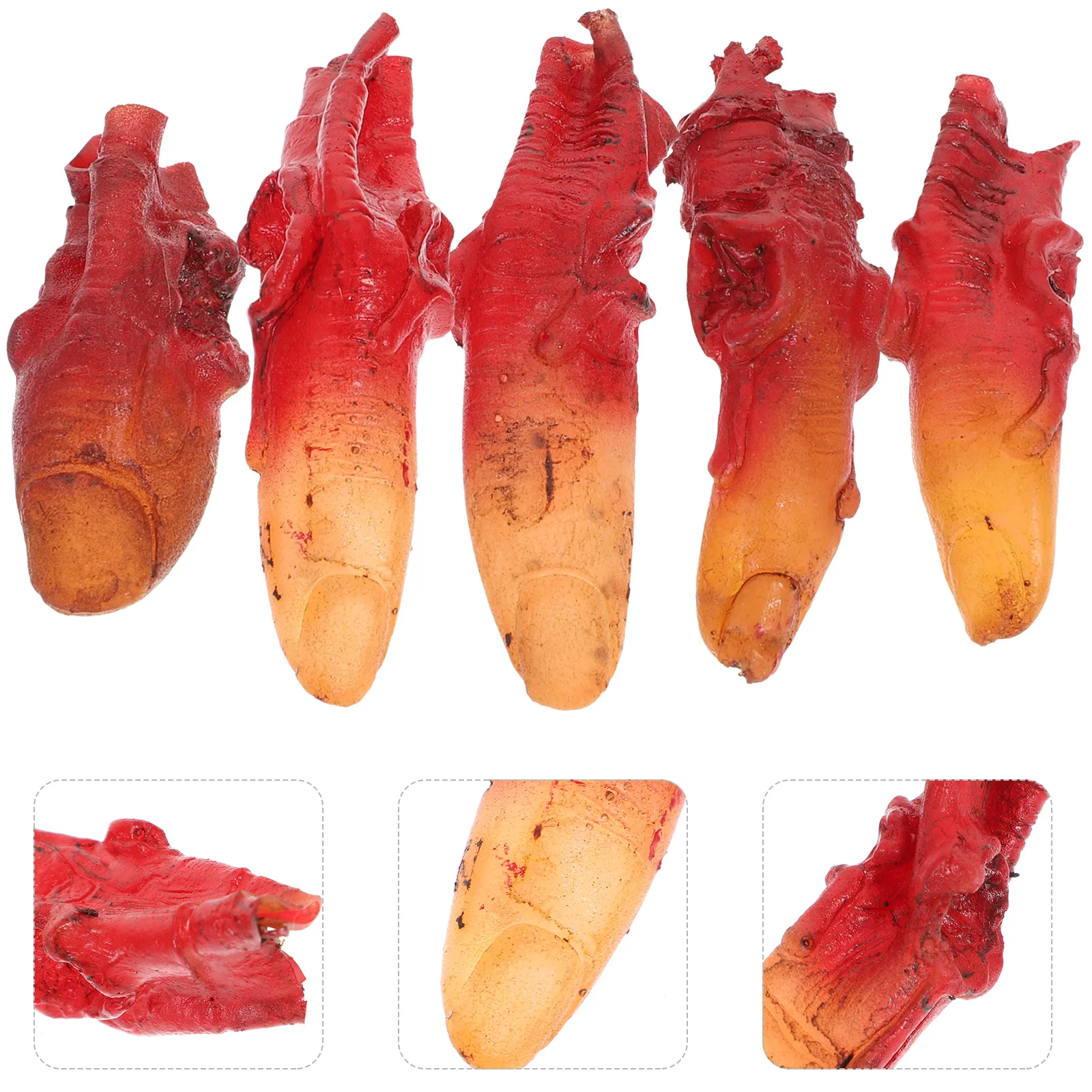 Horror Halloween Broken Fingers Props Haunted Zombie Costume Severed Body Broken Prank Halloween Party Decoration Supplies
Horror Halloween Broken Fingers Props Haunted Zombie Costume Severed Body Broken Prank Halloween Party Decoration Supplies