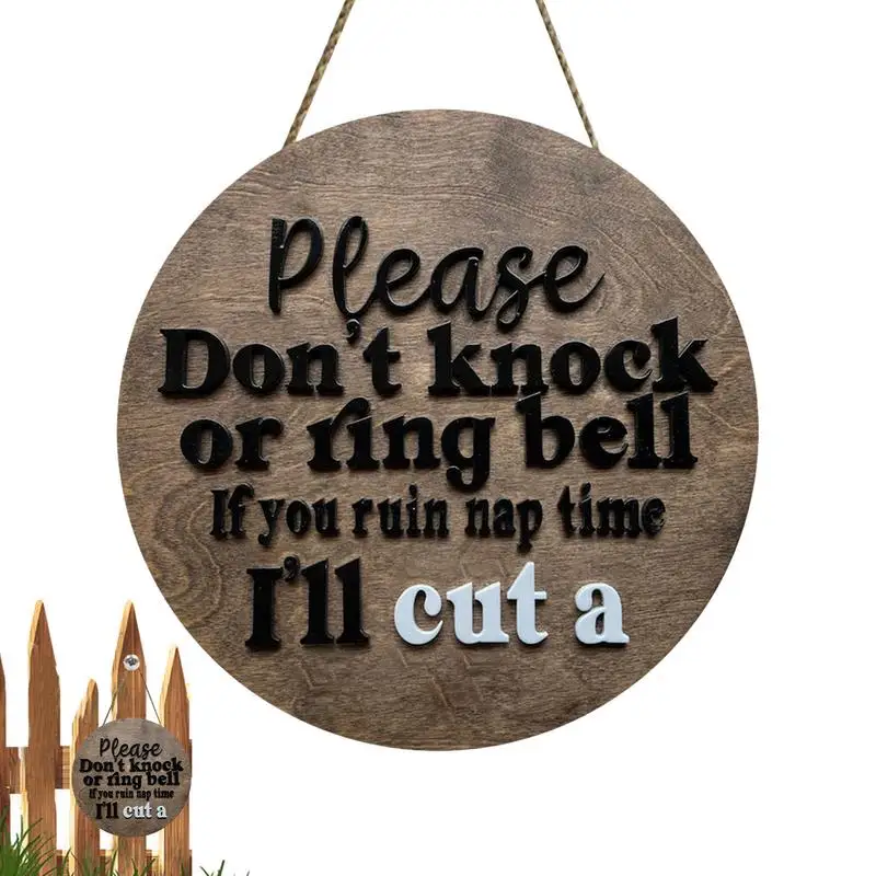 Please Don't Knock Or Ring Bell Door Sign Round Door Door Number Can Be Hung With Please Knock Sign Do Not Disturb Office sign
Please Don't Knock Or Ring Bell Door Sign Round Door Door Number Can Be Hung With Please Knock Sign Do Not Disturb Office sign