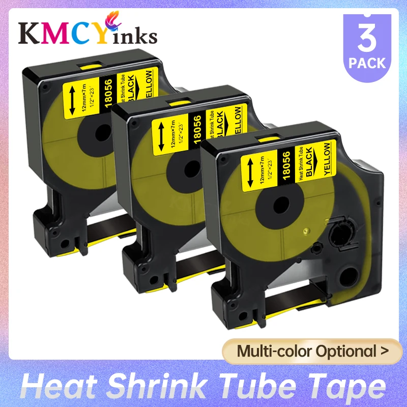 

KMCYinks Compatible for DYMO Industrial Heat Shrink Tubes 18051 18052 18053 18054 18055 18056 18057 18058 for Dymo Rhino 4200