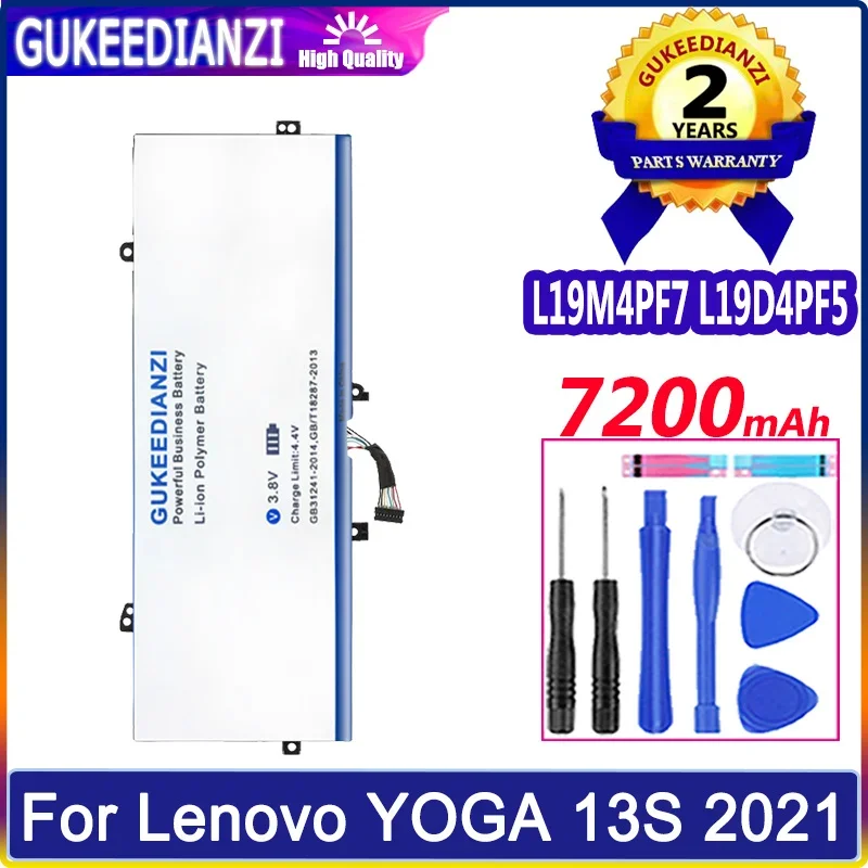 Портативный аккумулятор для ноутбука L19M4PF7 L19D4PF5 7200 мАч для Lenovo YOGA 13S 2021/7, сменные батареи из углеродного волокна 13ITL5
Портативный аккумулятор для ноутбука L19M4PF7 L19D4PF5 7200 мАч для Lenovo YOGA 13S 2021/7, сменные батареи из углеродного волокна 13ITL5