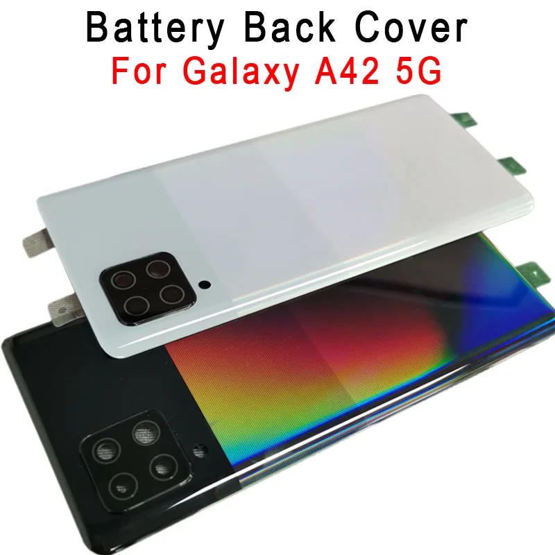 

For Samsung Galaxy A42 5G Back Battery Case Door Rear Housing Cover Replacement +Camera Lens For A426 SM-A426B +Adhesive Sticker