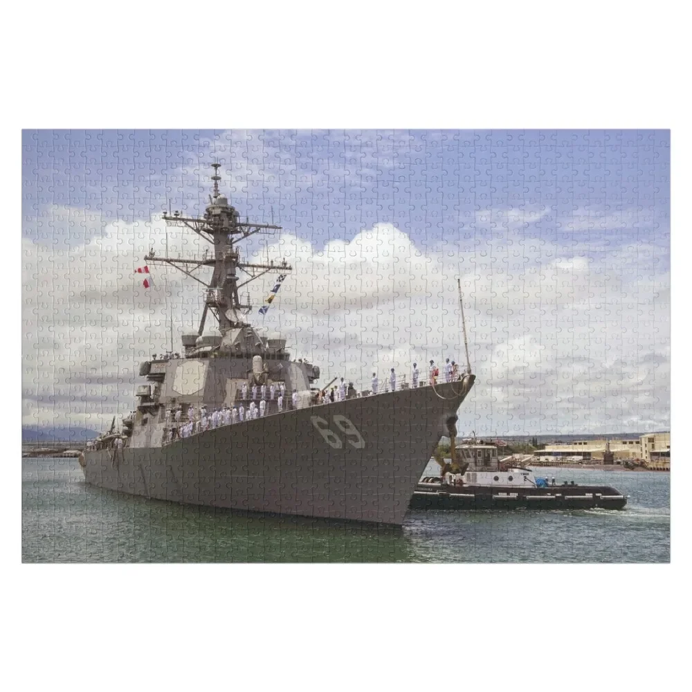 

USS MILIUS (DDG-69) SHIP'S STORE Jigsaw Puzzle Wooden Adults Photo Personalized Gifts Works Of Art Puzzle