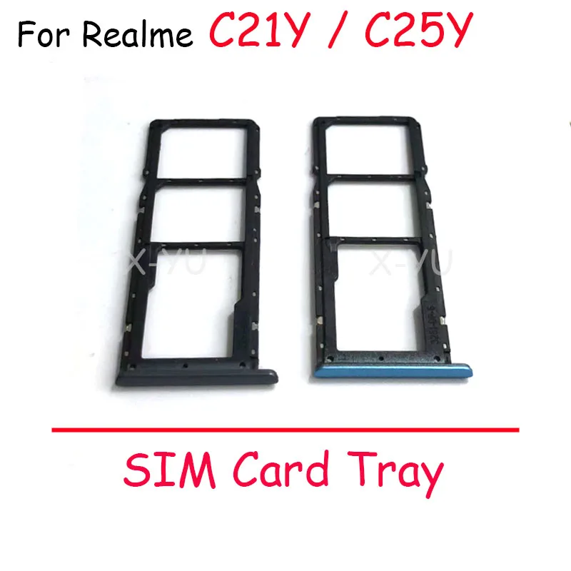 

50PCS Slot Holder Dual For OPPO Realme C12 C20 C21 C25 C21Y C25Y SD SIM Card Tray Reader Socket