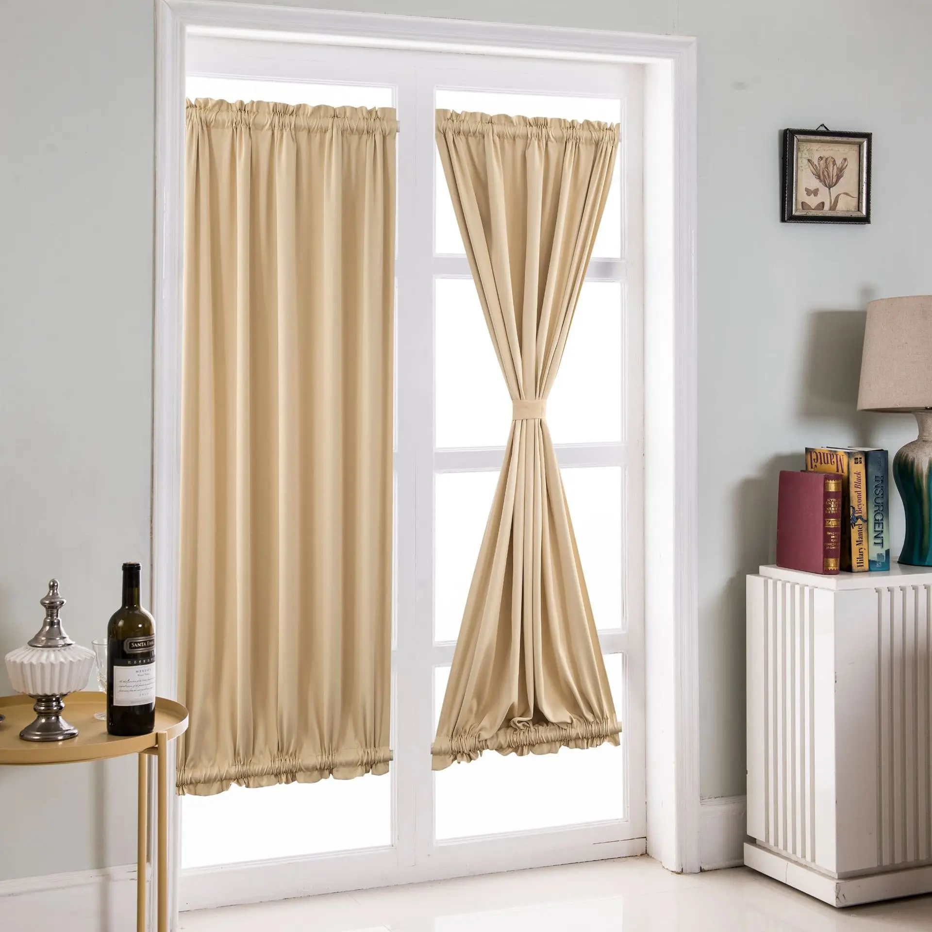 Manufacturers of cross-border curtain finished products, rod-through door curtains, high-precision solid color curtains, French
Manufacturers of cross-border curtain finished products, rod-through door curtains, high-precision solid color curtains, French