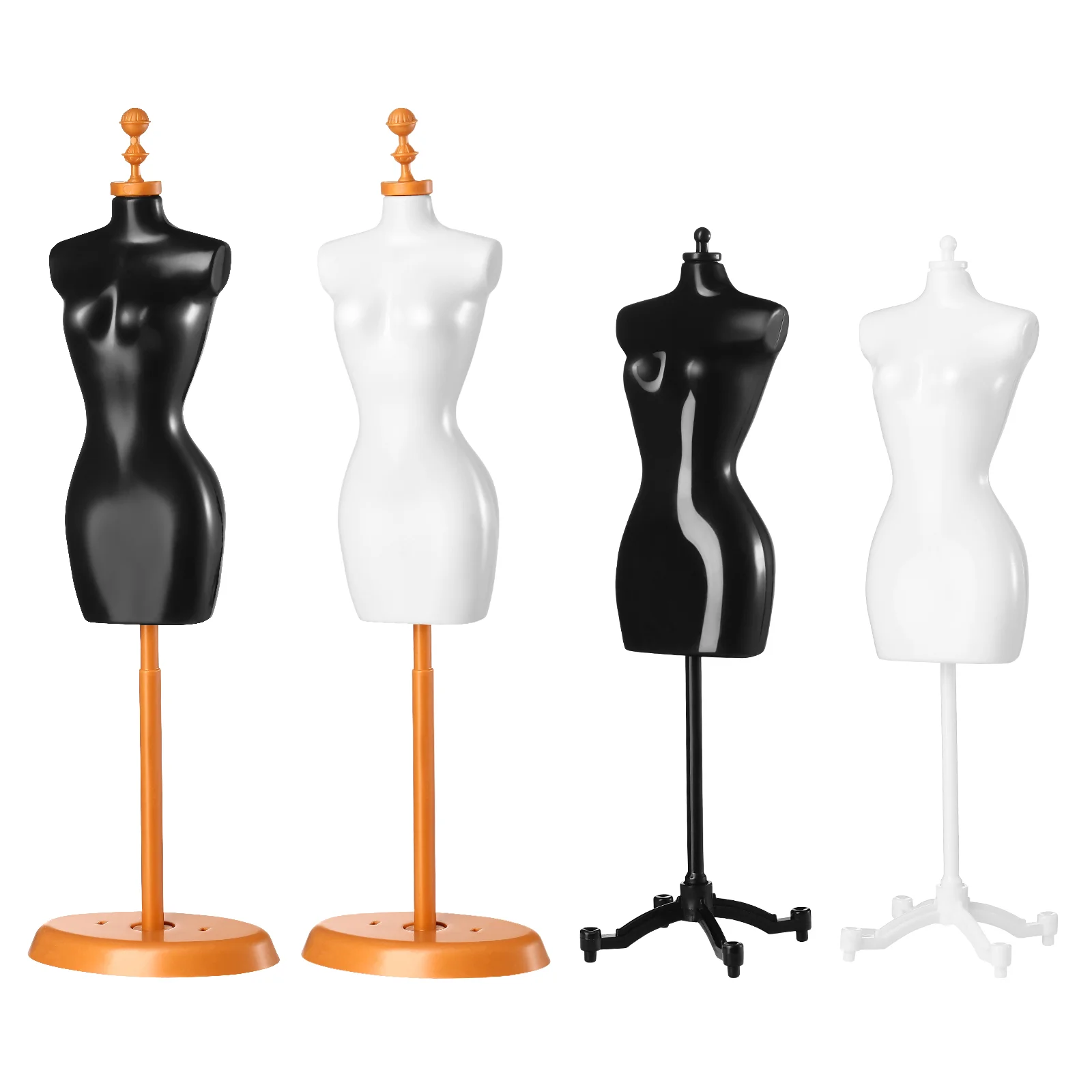 4pcs Dress Clothes Form Gown Display Mini Mannequin Model Stand Display Holder Toy 
4pcs Dress Clothes Form Gown Display Mini Mannequin Model Stand Display Holder Toy