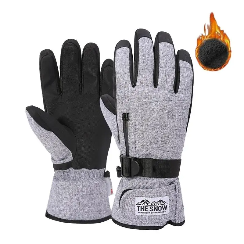 Ski Snow Gloves Full Finger Windproof Gloves High Dexterity Touchscreen Cold Weather Gloves With Drawstring And Zipper Pocket
Ski Snow Gloves Full Finger Windproof Gloves High Dexterity Touchscreen Cold Weather Gloves With Drawstring And Zipper Pocket