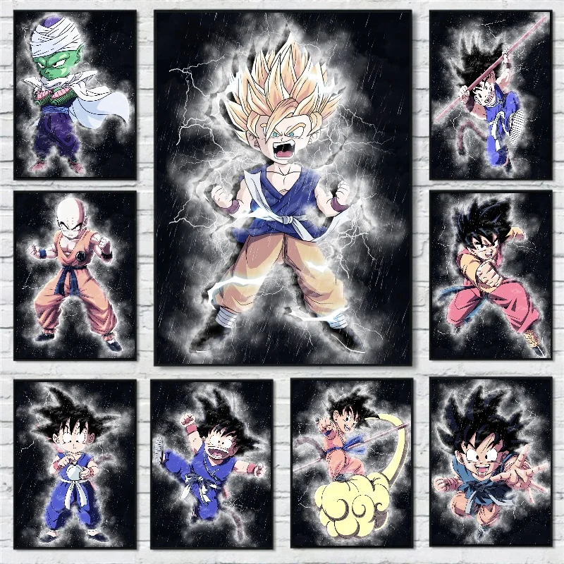 

Anime Bandai Canvas Painting Character Frameless Poster Wall Art Mural Suitable for Home Bedroom Decoration Living Room Pictures