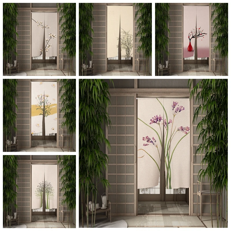 Elegant Flowers Door Curtain Kitchen Door Curtain Japanese Partition Curtains Drape Entrance Hanging Half-Curtain Linen Material
Elegant Flowers Door Curtain Kitchen Door Curtain Japanese Partition Curtains Drape Entrance Hanging Half-Curtain Linen Material