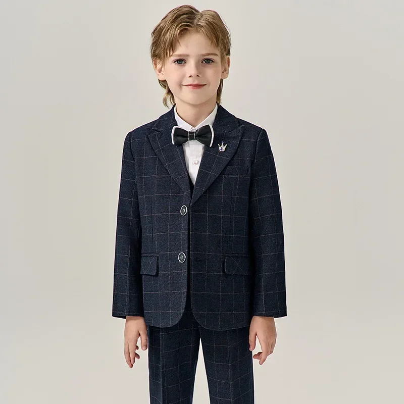 Kids Jacket Vest Pants Bowtie 4PCS Photography Suit Flower Boys Wedding Costume Children Birthday Party Ceremony Dress
Kids Jacket Vest Pants Bowtie 4PCS Photography Suit Flower Boys Wedding Costume Children Birthday Party Ceremony Dress