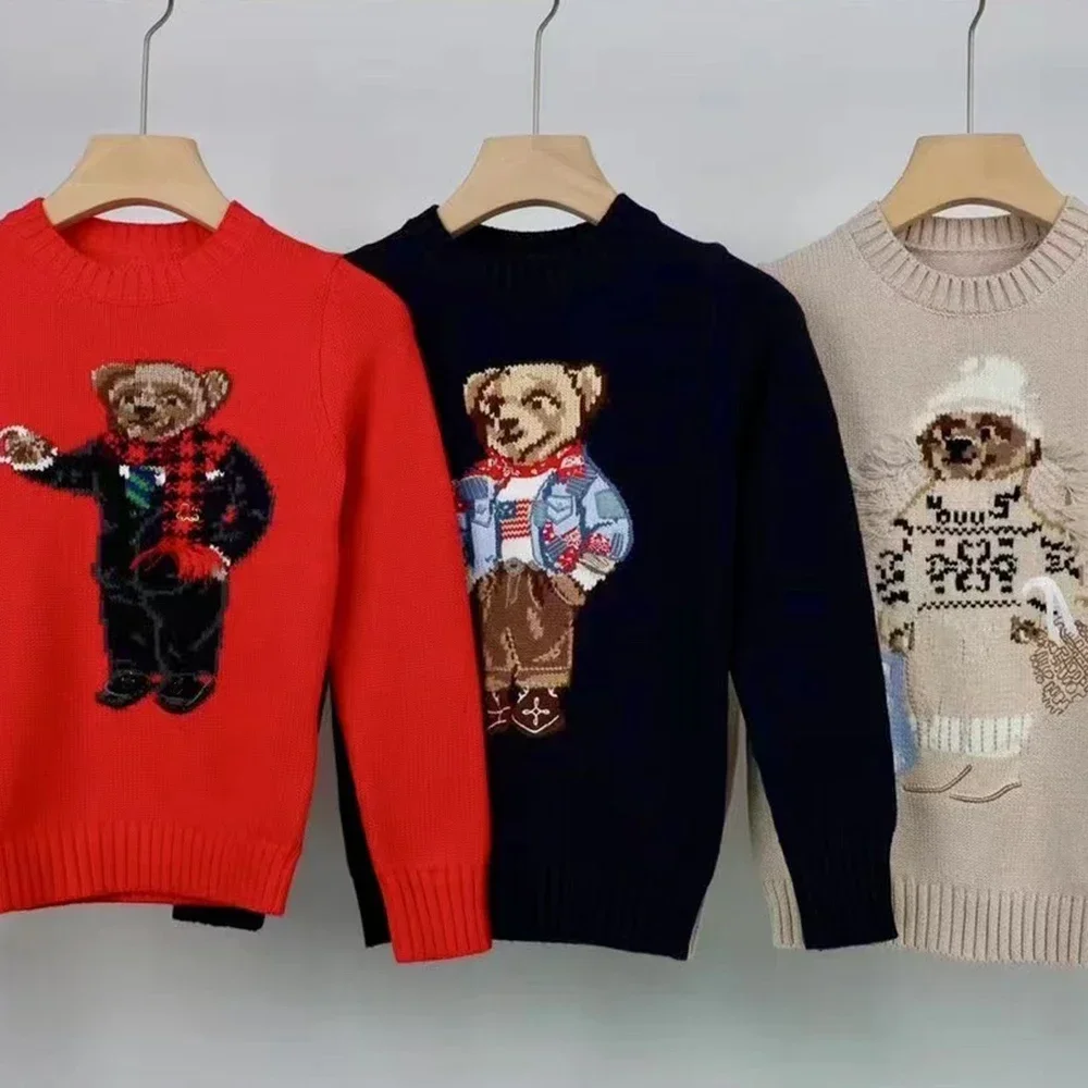2024 Winter Parent-Child Sweaters Cartoon Bear Women Christmas Pullover Fashion Long Sleeve Cotton Knitted Sweater DropShipping
2024 Winter Parent-Child Sweaters Cartoon Bear Women Christmas Pullover Fashion Long Sleeve Cotton Knitted Sweater DropShipping