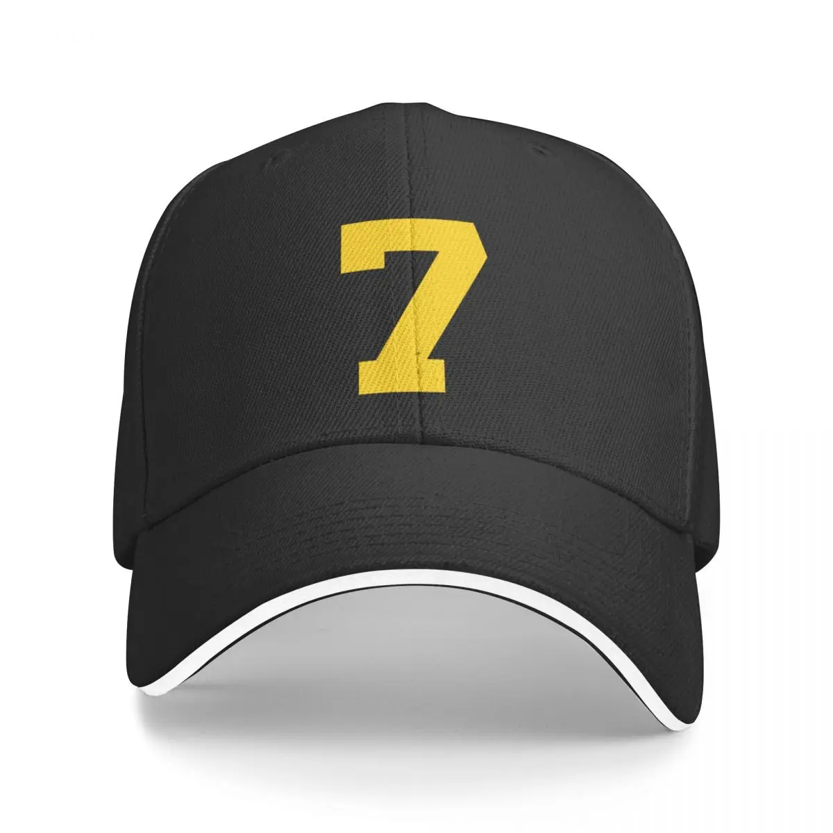 

Новинка бейсболка номер 7, желтая семерка, спортивная бейсболка номер 7, хип-хоп кепки на заказ кепка мужская женская
