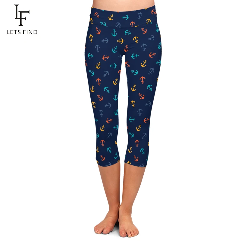 Summer Fashion Women Capri Leggings Elastic Anchor Printed High Waist Trousers Mid-Calf 3/4 Stretch Casual Pants
Summer Fashion Women Capri Leggings Elastic Anchor Printed High Waist Trousers Mid-Calf 3/4 Stretch Casual Pants