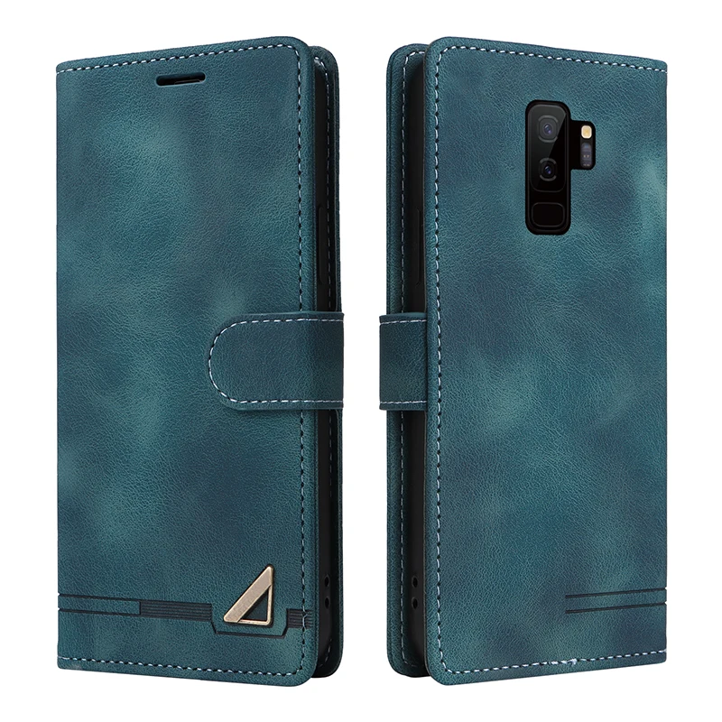 

Кожаный чехол-книжка для Samsung Galaxy S9 Plus, чехол-бумажник для S9 с отделением для карт и подставкой, ударопрочный чехол для телефона